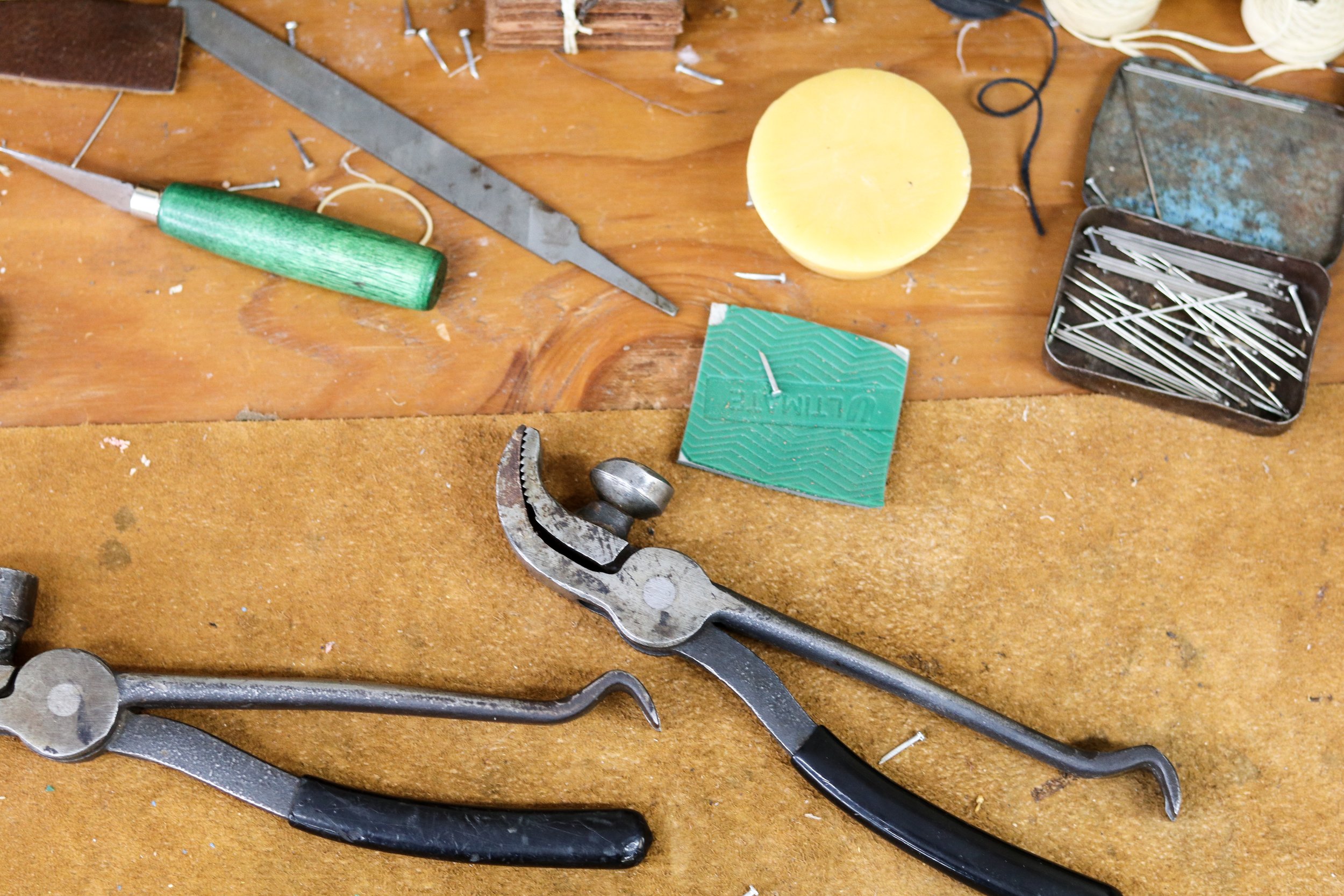 Men's Moccasin Slippers Tools | Made in Maine